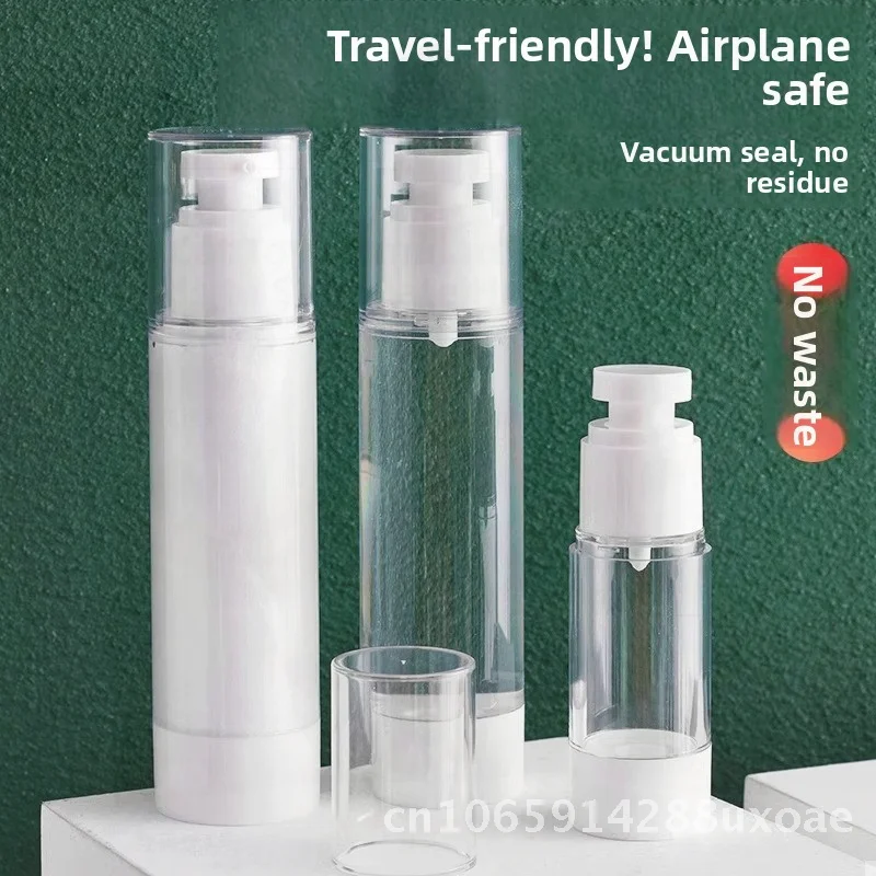 

Portable Vacuum Bottling Travel Spray Bottle - 15ml to 100ml Capacity Minimalist Modern Plastic Cosmetic Foundation Toner Sample