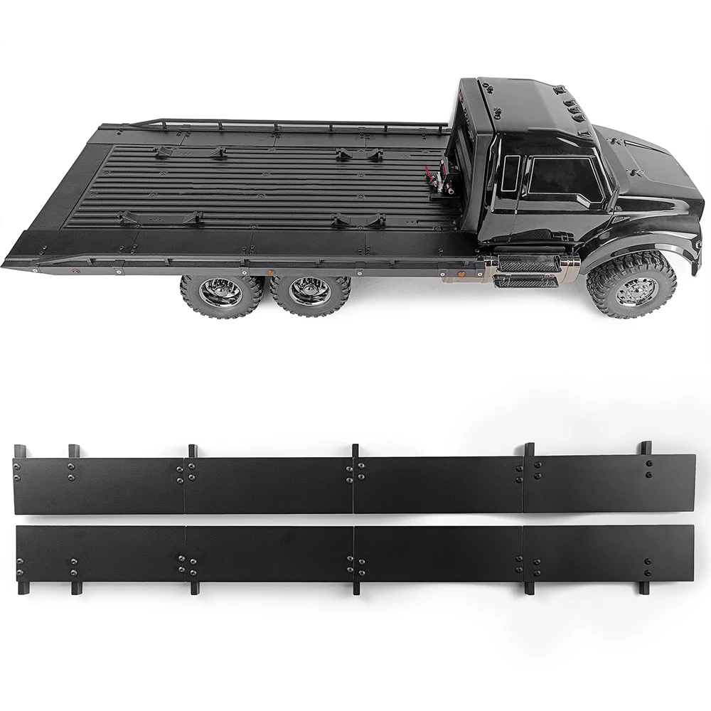 Yeahrun Aluminium Aanhangwagen Verbreding Uitbreidingsbord Kit 2 "Breed Bed Voor 1/10 Trx6 Ultieme Rc Flatbed Transporteur Upgrade-Onderdelen