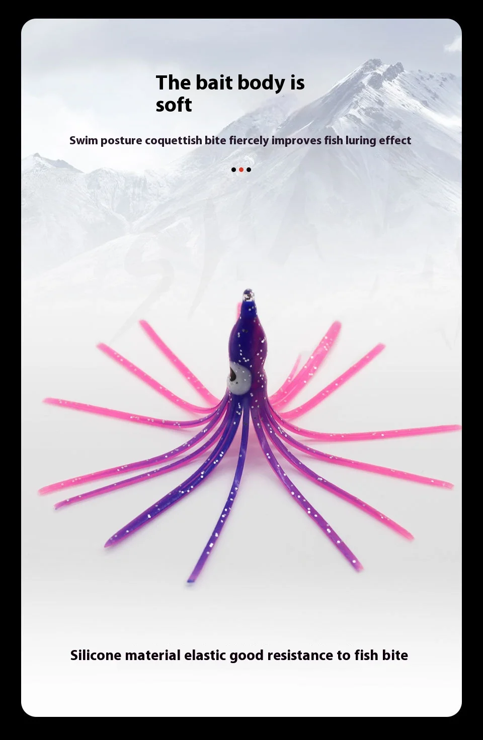 5 Teile/beutel 5-12 cm 20 Farben Glow Tintenfisch für Angeln Locken Weiche Gummi Octopus Tintenfisch Rock Köder meerwasser Künstliche Köder für Bass – Detail 4