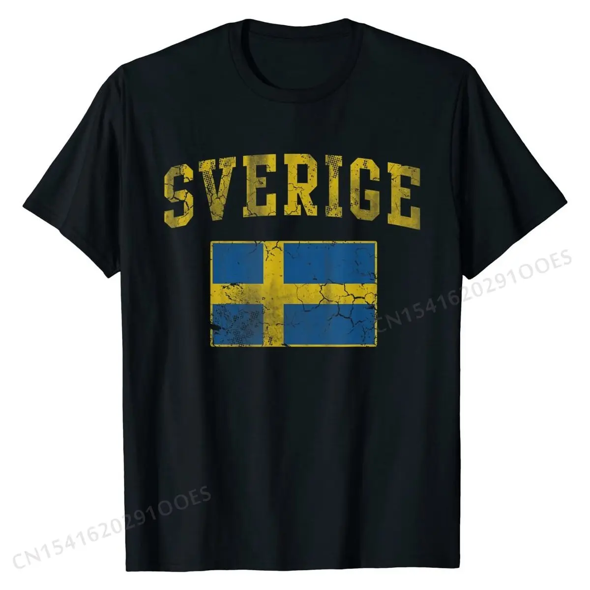 

Винтажная Футболка Sverige с шведским флагом для мужчин, женщин и детей, модная обычная футболка, хлопковые мужские футболки