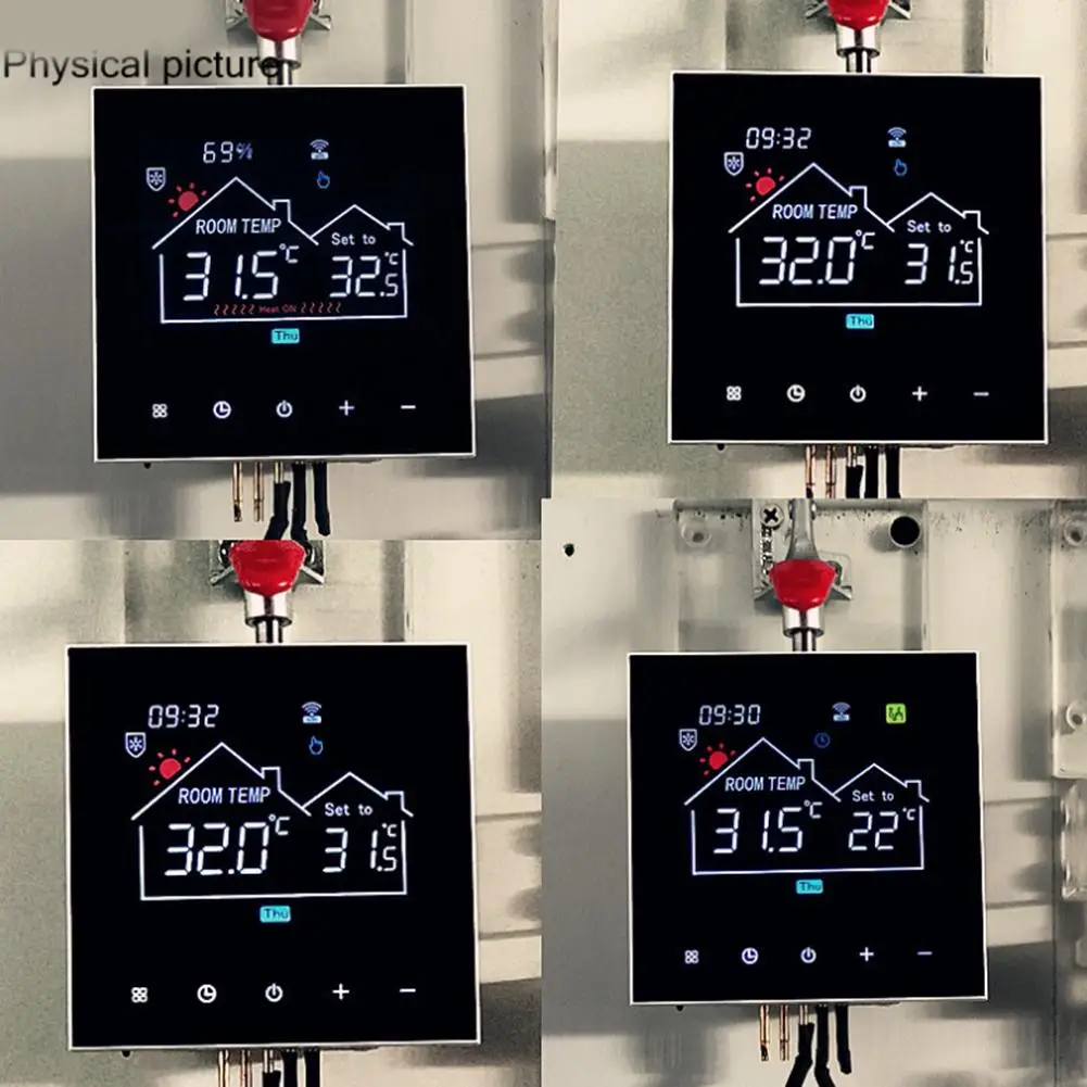 

Умный Wi-Fi термостат для всей семьи, 86*86*40 мм, термостат с блокировкой от детей, функция блокировки от детей, гибкие настройки температуры