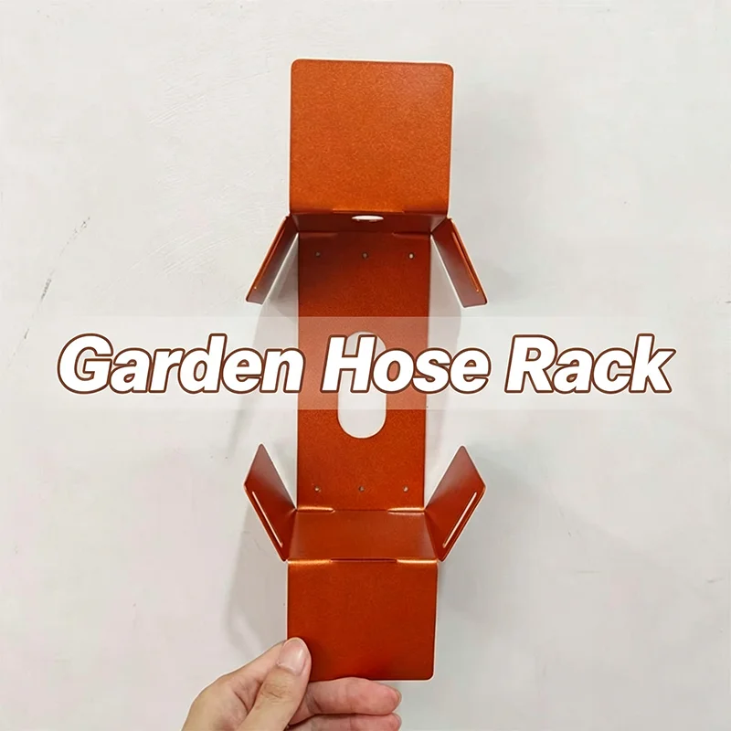 Wall Mounted Garden Hose Holder, Metal Water Hose Hanger, Garden Pipe Storage Rack For Outdoor Fence Yard Lawn Garden Organizer