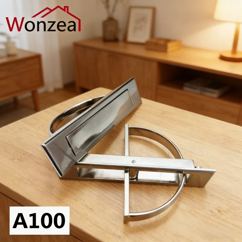 Rotating Hidden Handle Recessed Tatami Handles Rotate Floor Cabinet Concealed Sliding Door Handles Furniture Hardware Fittings