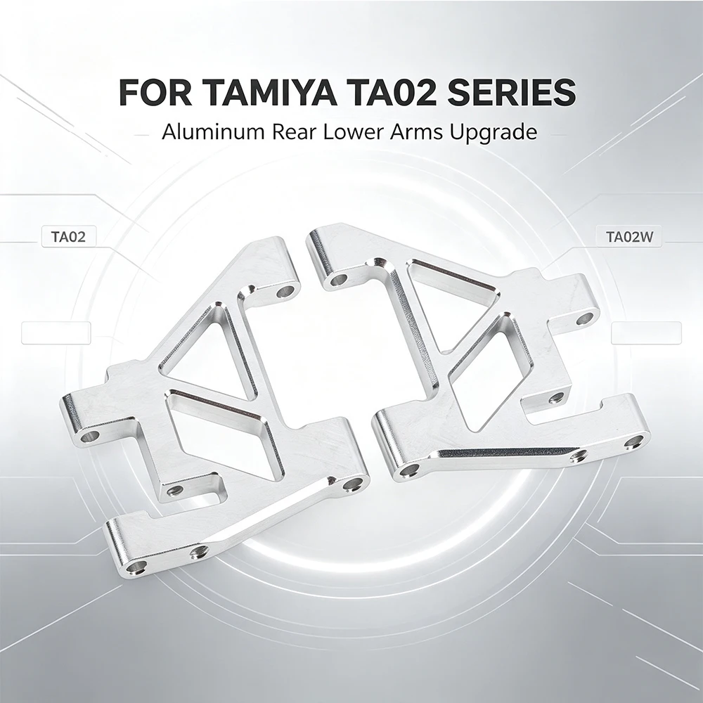1/10 RC Auto Aluminium Hintere Untere Aufhängungsarme Schwingarm für Tamiya TA02W TA02 TA02SW Upgrade Hop-Up Teile