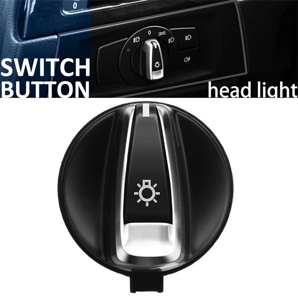

Chrome AUTO Head Light Switch Button For BMW 1 E88 E82 3 E90 E91 E92 E93 X1 E84 Car Interior Accessory