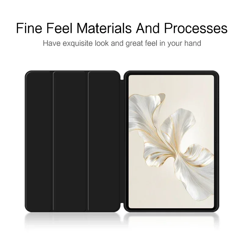 For Honor Pad 9 Case 12.1 Inch Tri-Folding Flip Stand Cover For Honor Pad 9 2024 HEY2-W09 HEY2-W19 Tablet Auto Sleep Cover