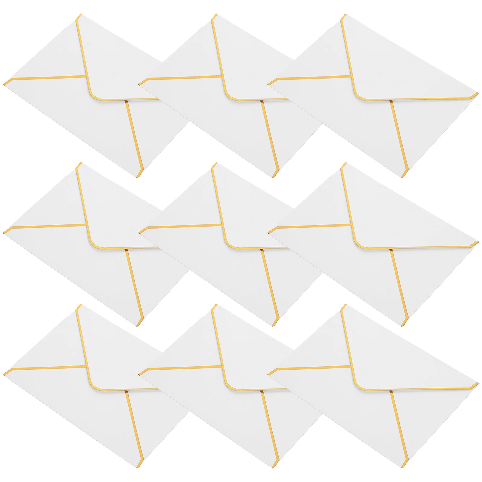 

50 шт. элегантные конверты из золотой фольги, многофункциональные конверты-приглашения для праздничных вечеринок, портативные пустые карточки для хранения