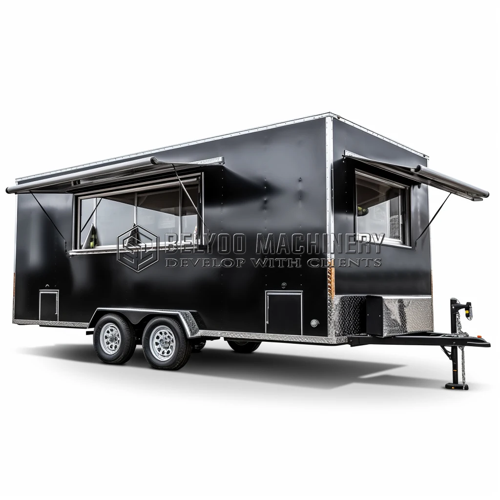 Custom Commercial Food Van Concession Food Trailer Street Mobile Food Truck Cart Fast Food Trailer for Sale Usa Europe