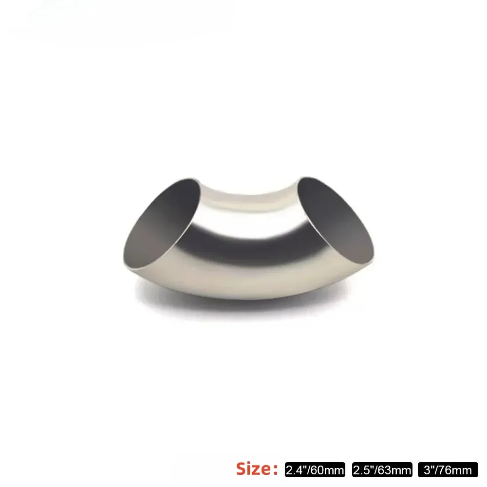 90 Degree Bend Elbow Pipe 201 Stainless Steel tube curve pipe OD 60mm 63mm 76mm