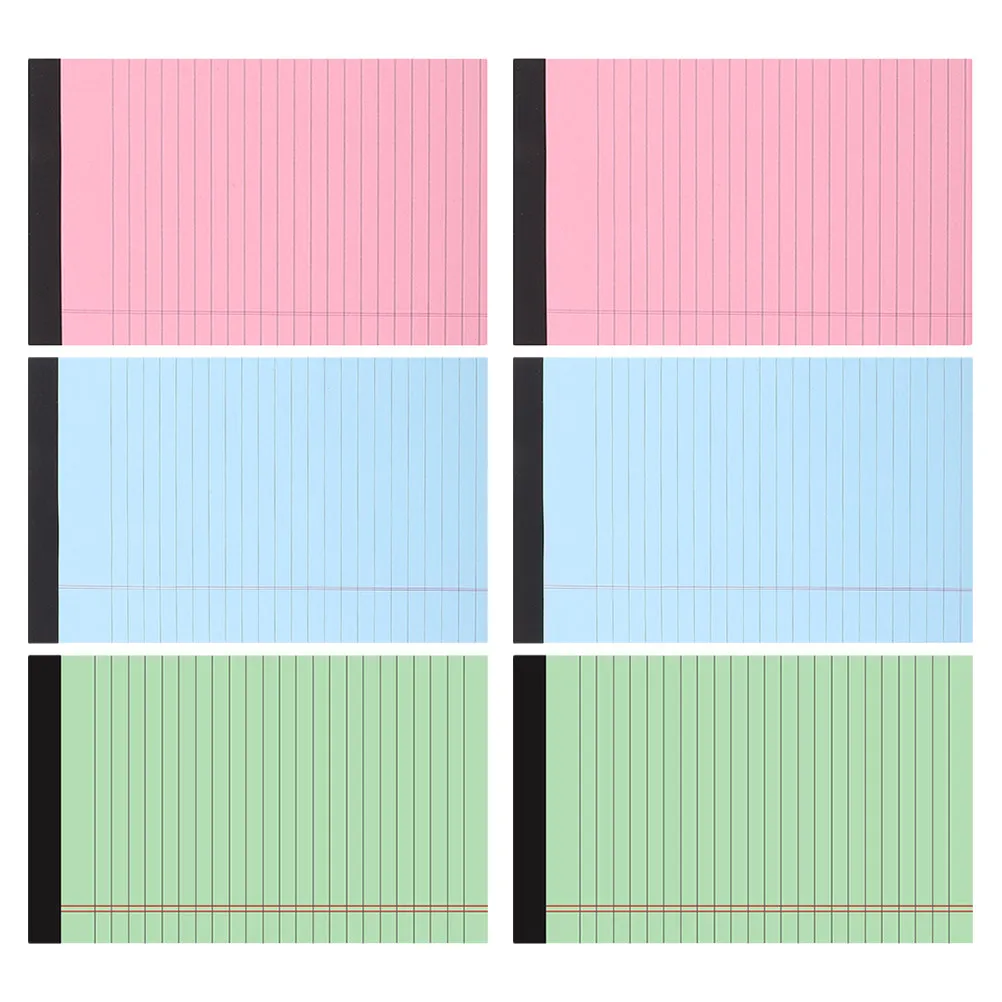 

Набор из 6 блокнотов для юридических записей, линованные отрывные блокноты для заметок, школьные и офисные принадлежности, портативные блокноты с гладкой поверхностью, набор для заметок