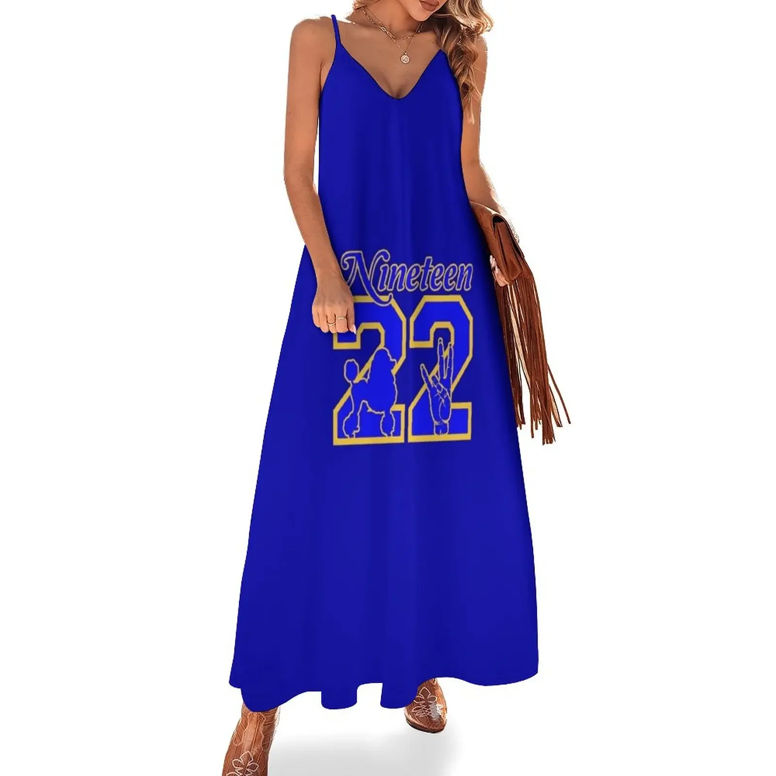 Sigma 1922 Poodle Hand sign Gamma Rho Gift Sleeveless Dress african dresses for woman summer dresses womens 2025