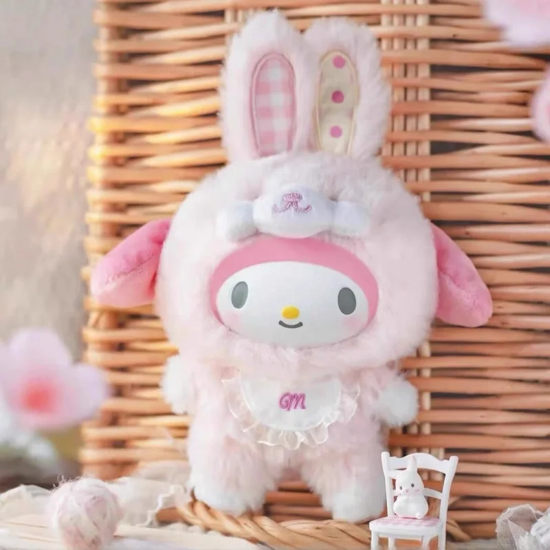 Autêntico sanrio elf coelho v3 caixa cega terceira geração vinil bebê bonito kuromi artesanal boneca decoração caixa surpresa presente da menina