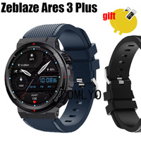 3in1 for Zeblaze Ares 3 Plus Smart Watch Strap Women men Band Silicone Replacement Bracelet Sports Belt Screen Protector Film