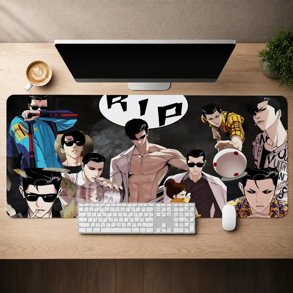 Lookism Daniel Park Mouse Pad Mouse Pad Anti-Slip Rubber Base Extended Desk Mat For Gamers Office Computer Accessories