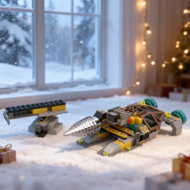 104 Piezas MOC Rock Raiders Shallows Shaver, Bloques de Construcción de Modelos, Juguetes de Construcción DIY, Idea de Regalos Creativos de Navidad, Educación