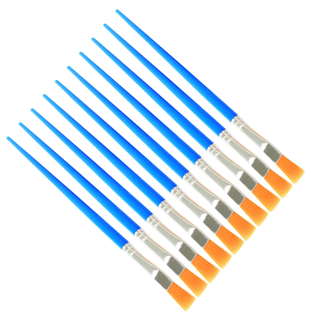 

100 Pcs Oil Paint Brush Paintbrush Student Hair Round for Painting Synthetic Multi-media