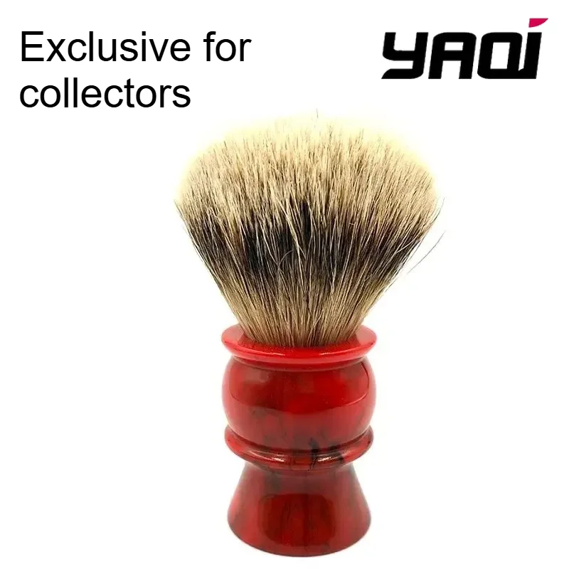 pinceau-a-raser-humide-yaqi-2026-24-mm-100-poils-de-blaireau-silvertip-manche-en-resine-rouge-pour-hommes