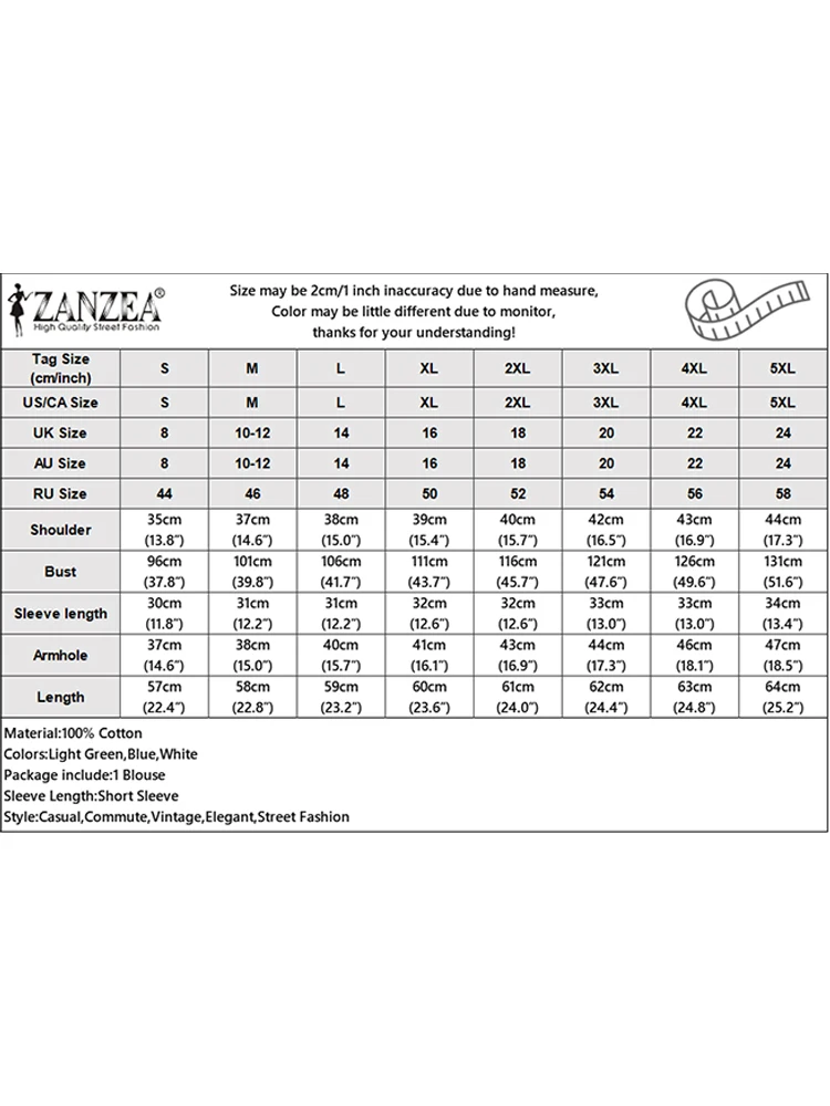 ZANZEA femmes chemisier brodé 2025 été chemise creuse élégant col rond manches courtes hauts élégant vacances Blusas tunique Femme