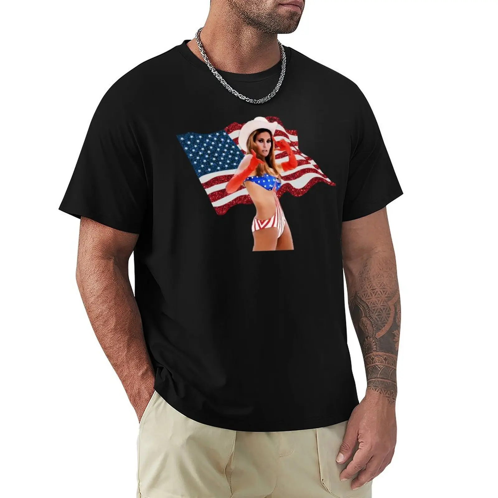 Camiseta Raquel Actor Welch con paneles de malla transpirable