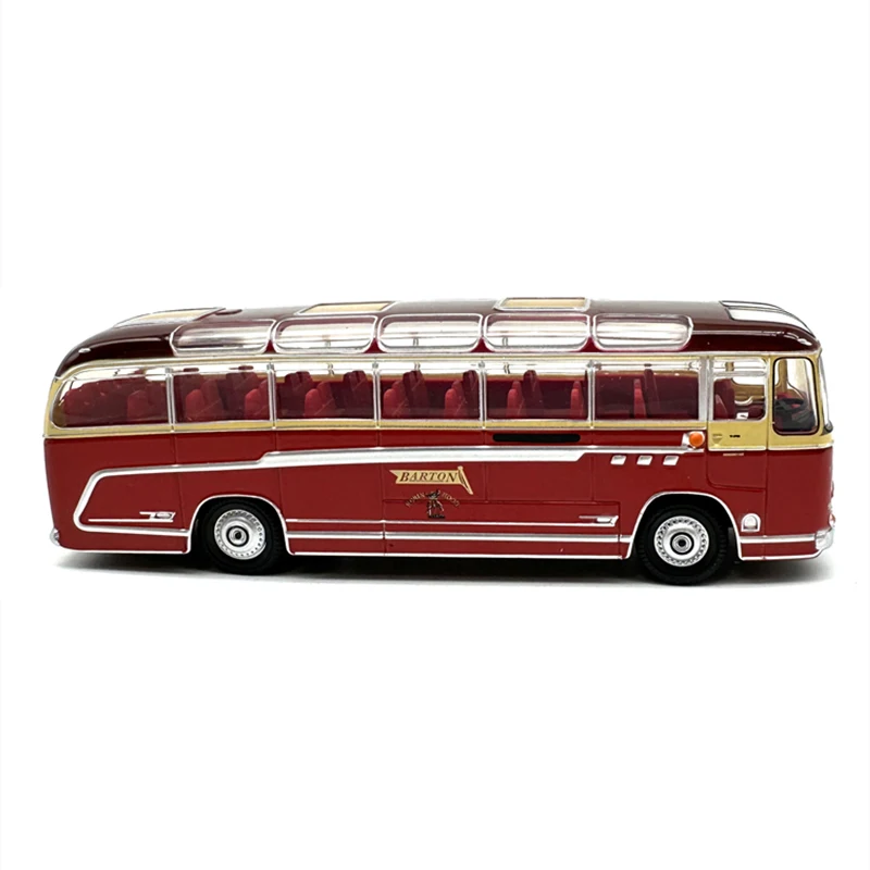 1:76 Scale Diecast Alloy Barton Public Transportation Buses Toy Car Model Classic Adult Collectible Souvenir Gift Static Display