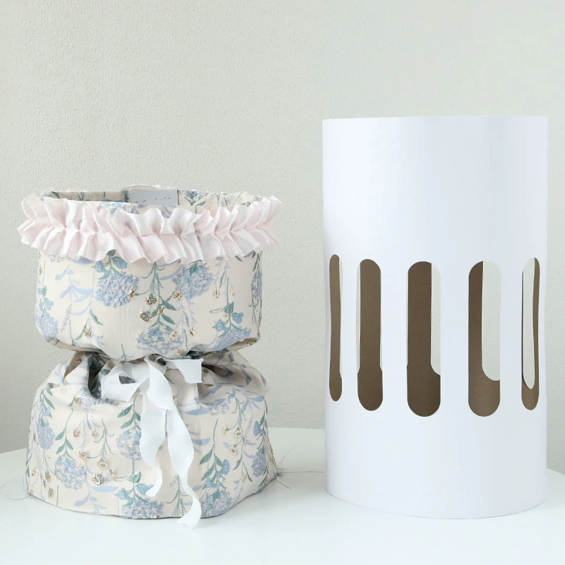 10pcs Round Bouquet Stereotype Kraft Paper Flowers Rose Package Lining Wrapping Paper Flower Shop Materials Auxiliary Tool