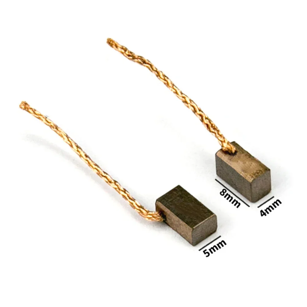 استبدال مجموعة فرشاة الكربون 10 قطعة حزمة لسيارة بابية المحرك ارتفاع النحاس المحتوى النحاس ارتداء مقاومة 4*5*8 مللي متر