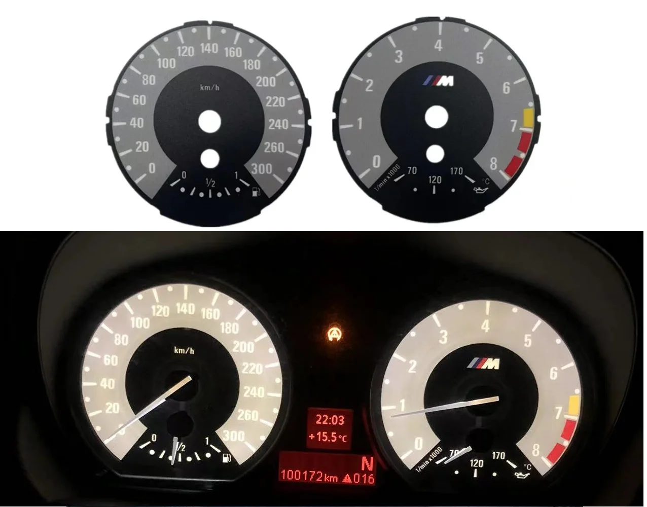 

Спидометр для BMW 1 серии E87 E82 280KMH, Модернизированный до 300 км/ч