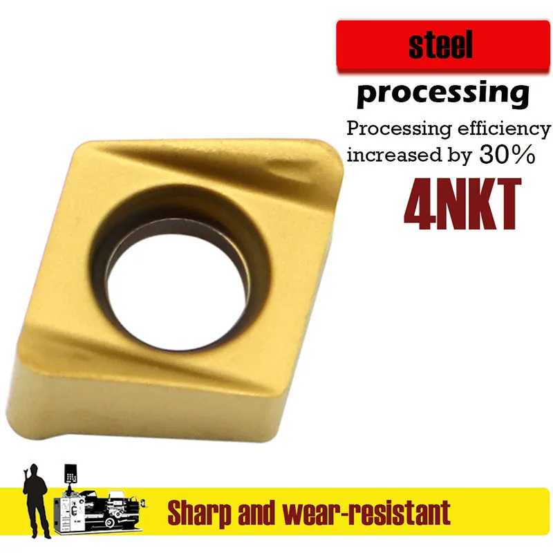 

ZZWDR Твердосплавный 4NKT060308R-M WM1125 WM1030 WM1040D Токарный инструмент для фрезерных лезвий Серия 4NKT Токарный станок для обработки лезвий с ЧПУ