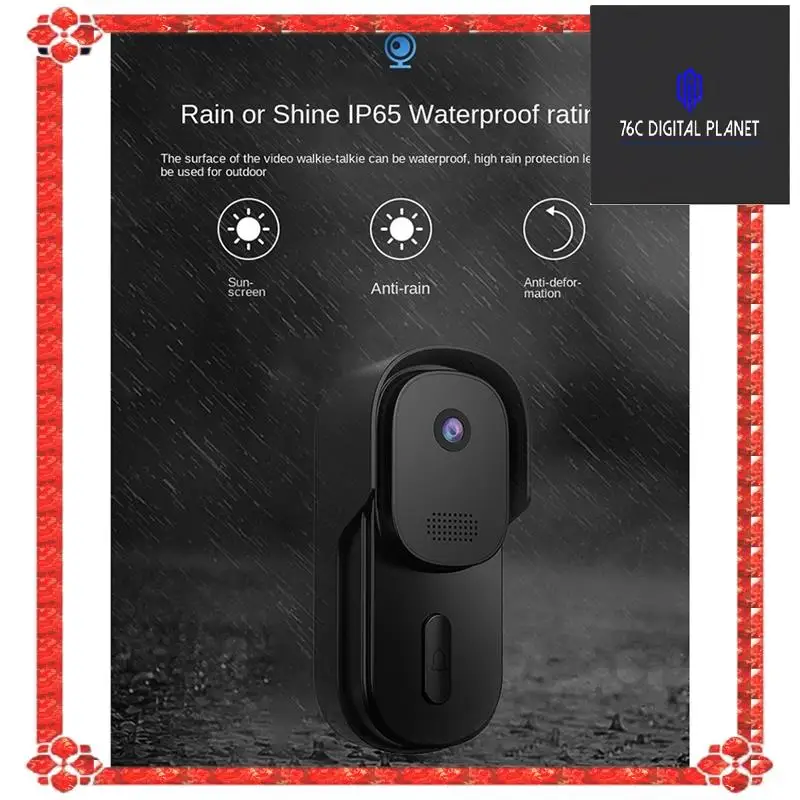24-Hour Delivery 7 Inch Graffiti Wifi Visual Doorbell HD 1080P Mobile Detection Intelligent Doorbell Two Way Audio Remote Door O