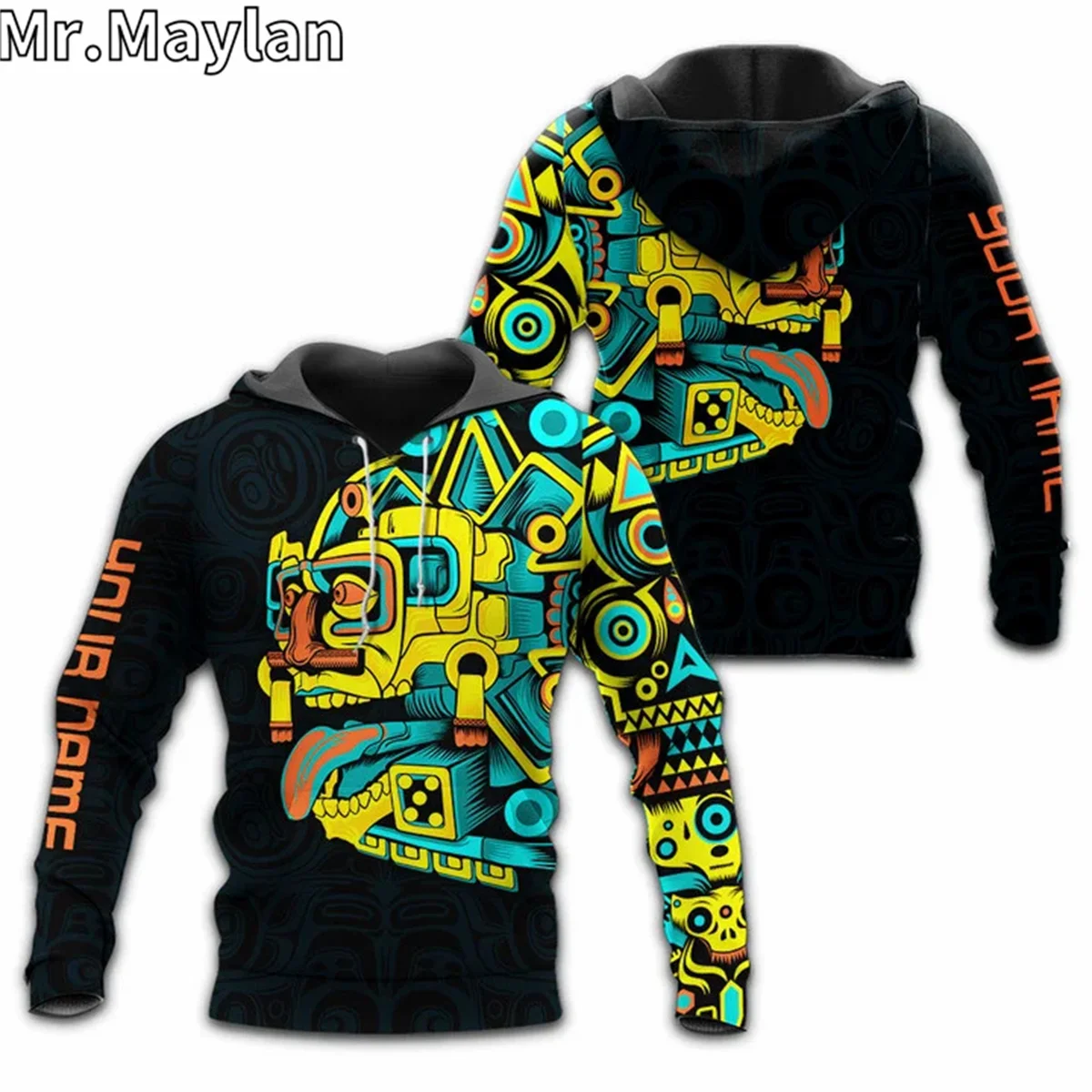 

AZTEC MEXICA SUN GOD MEXICAN MURAL Tattoo 3D Print Unisex Hoodie Men Sweatshirt Streetwear Zip Pullover Casual Jacket Tracksuits