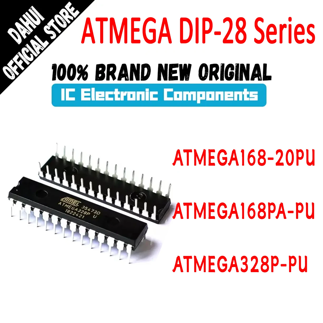 

ATMEGA168-20PU ATMEGA168PA-PU ATMEGA328P-PU ATMEGA168 ATMEGA168PA ATMEGA328P ATMEGA IC MCU Chip DIP28 In Stock 100% New Originl