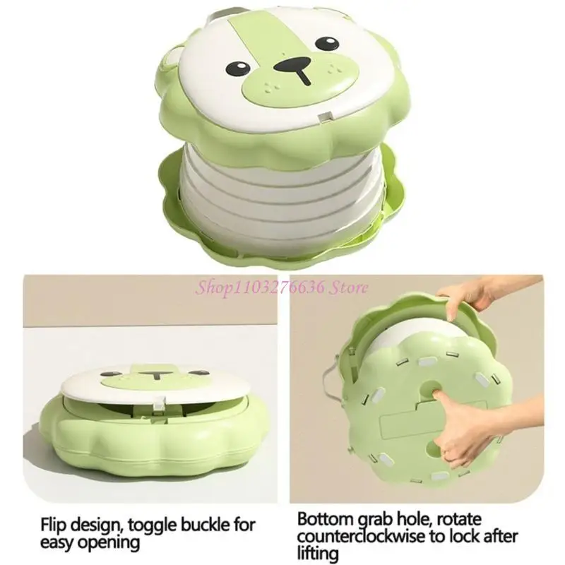 R6FD Klapptoilette für Kinder, Baby-Töpfchen-Toilette für Indoor-Outdoor-Töpfchenstuhl – Detail 9