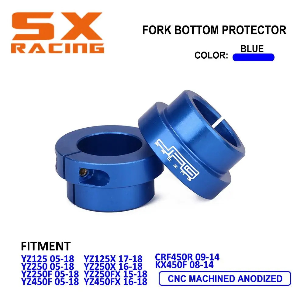 

Защитная крышка для мотоцикла KX450F, крышка CNC YZ250 YZ250F YZ125 CRF450R, передняя крышка вилки, нижняя Защитная крышка передней вилки