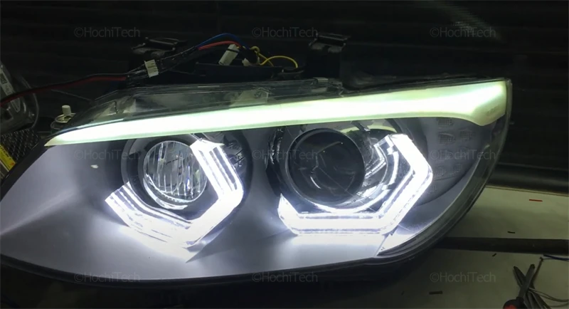 M4 style LED Angel Eyes Bulb Halo Ring White Yellow Lamp Car Light DRL Styling Light for BMW 3 series E92 E93 M3 2005-2012