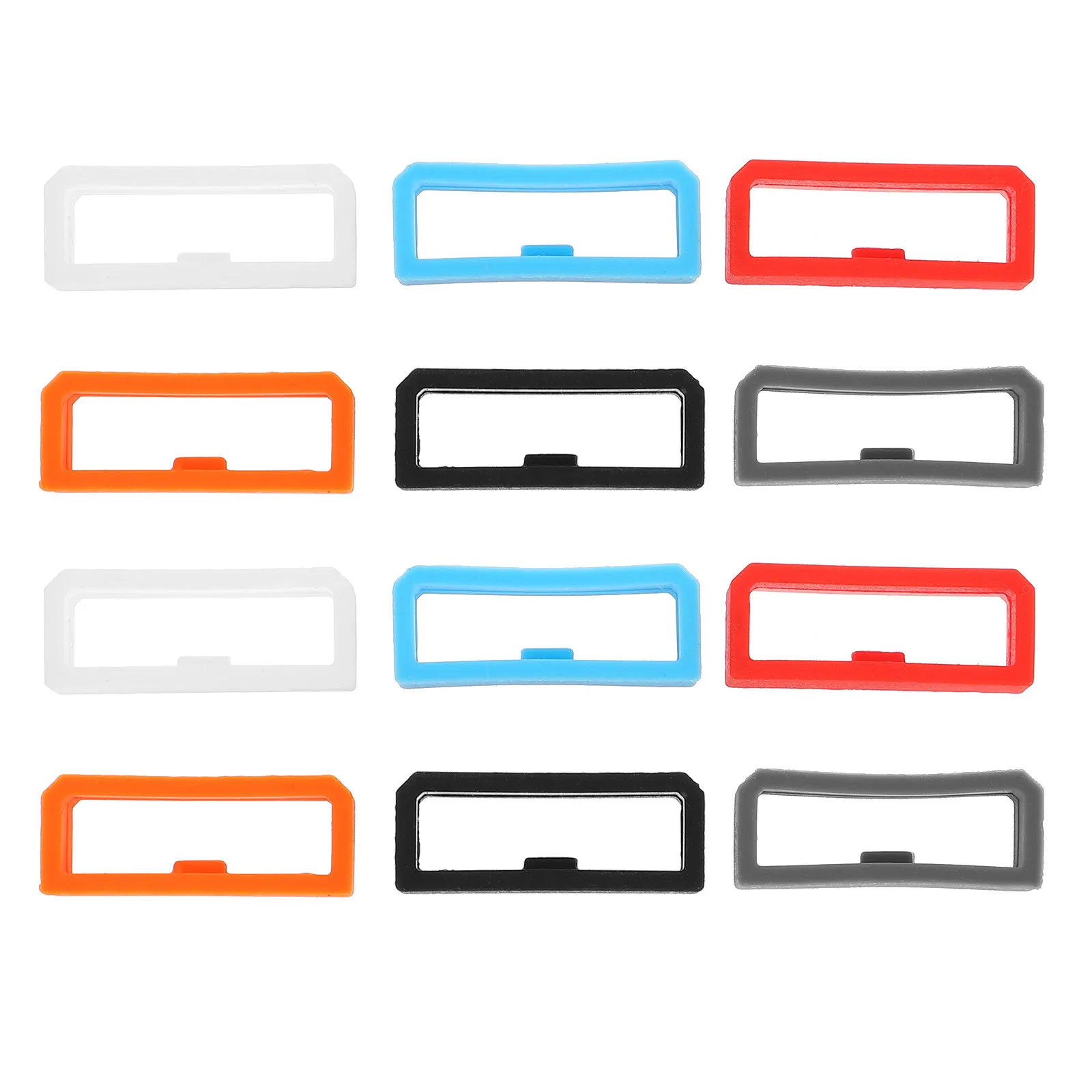 12Pcs Silicone Watch Strap Fastener Rings – No-Slip Band Holder for Fitness Trackers & Smartwatches