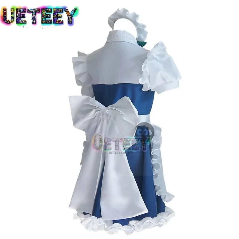 UETEEY Touhou Project Izayoi Sakuya Cosplay Maid Dress Lolita Woman Uniforms Custom Made view 2