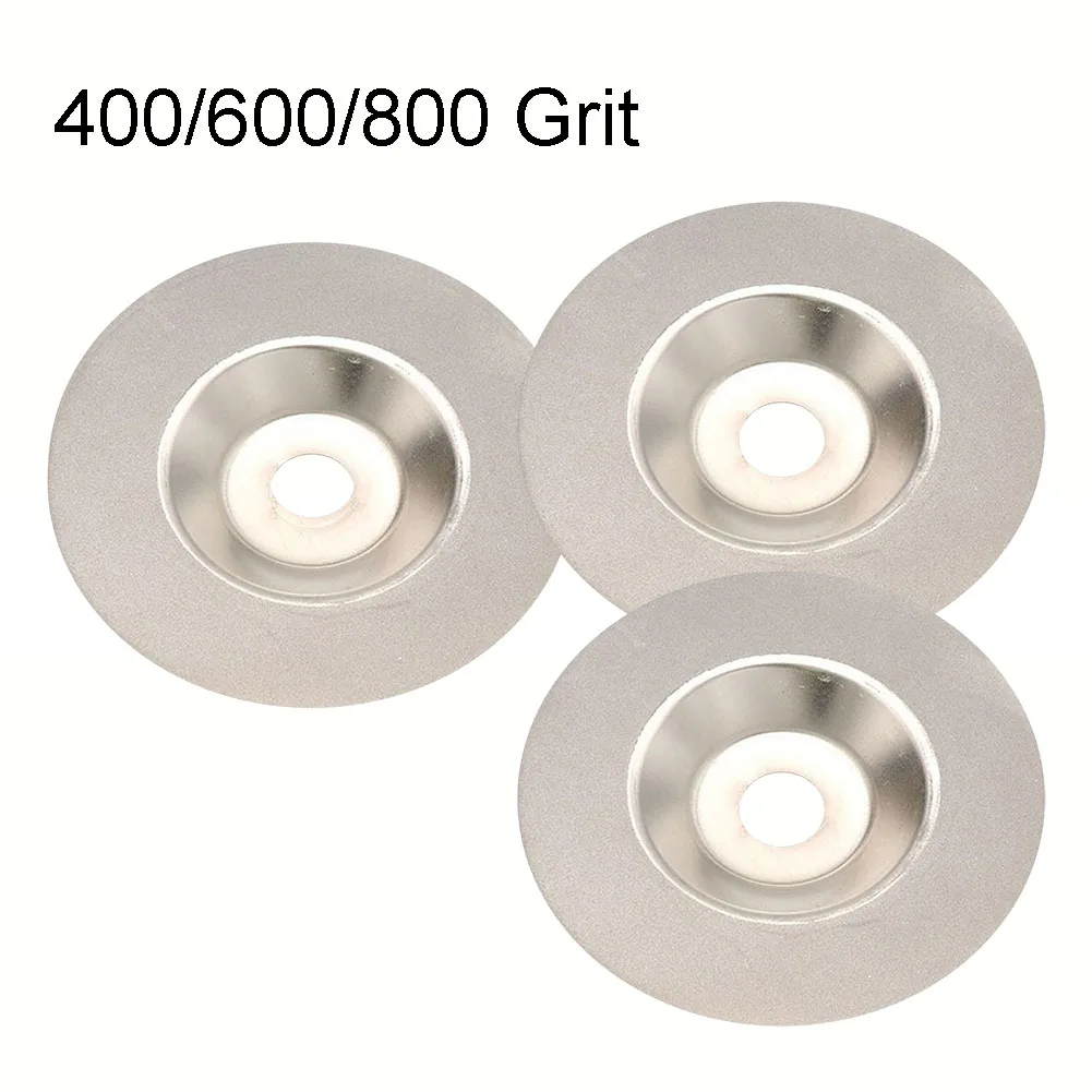 

3pcs 100mm Diamond Grinding Wheel Disc Abrasive Blade 400 600 800grit Emery Sharpening Disc For Polishing Glass Ceramic Marble