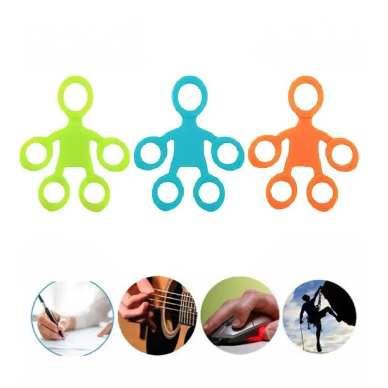 Fingergriff-Silikonring-Übungsgerät, Anti-Stress-Widerstandsband, Fitness-Stretcher, 3-stufiges Finger-Sensorspielzeug für Autismus, ADHS