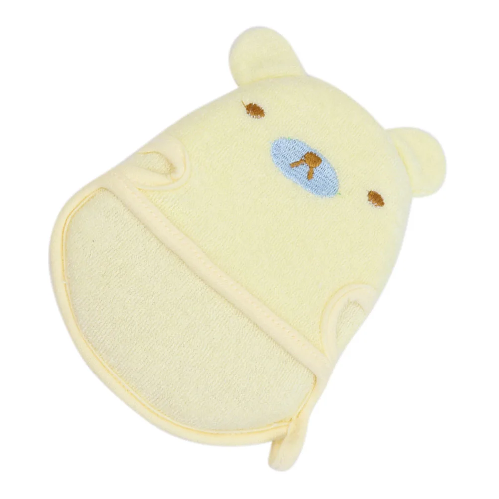 

Cartoon Baby Bath Towel Yellow Durable Sponge Infant Shower Scrubber Exfoliating Massage Cleansing Bath Sponge