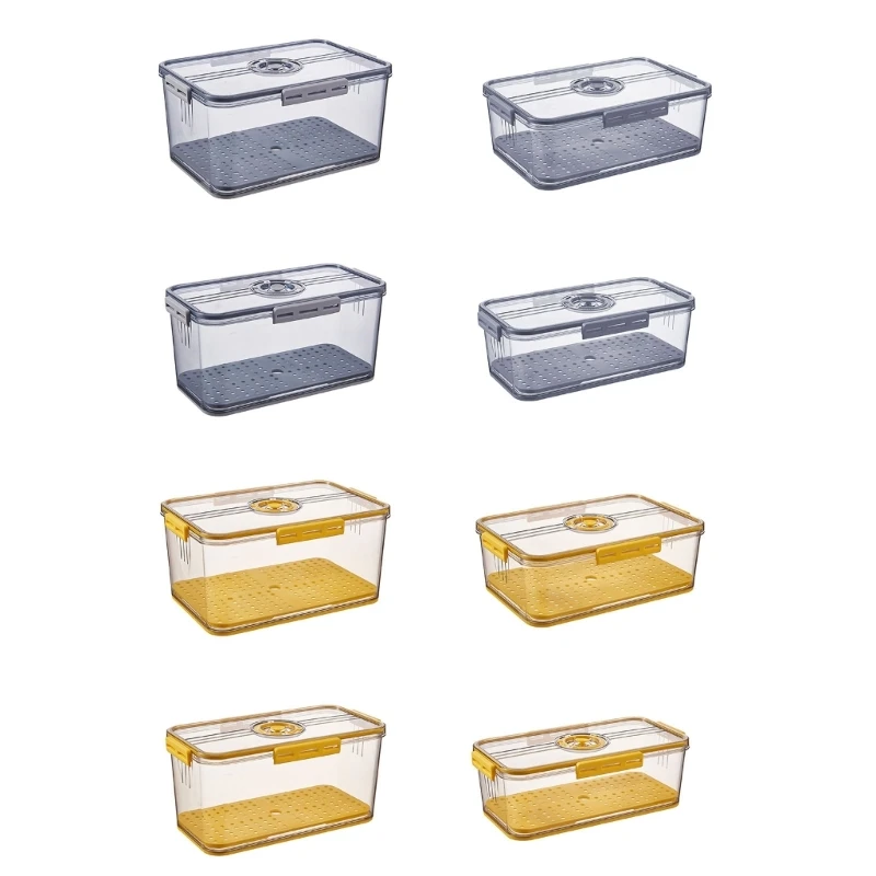 Multipurpose Seal Cases Kitchen Organizers Boxes with Seal Lid for Easy Viewing Dropship