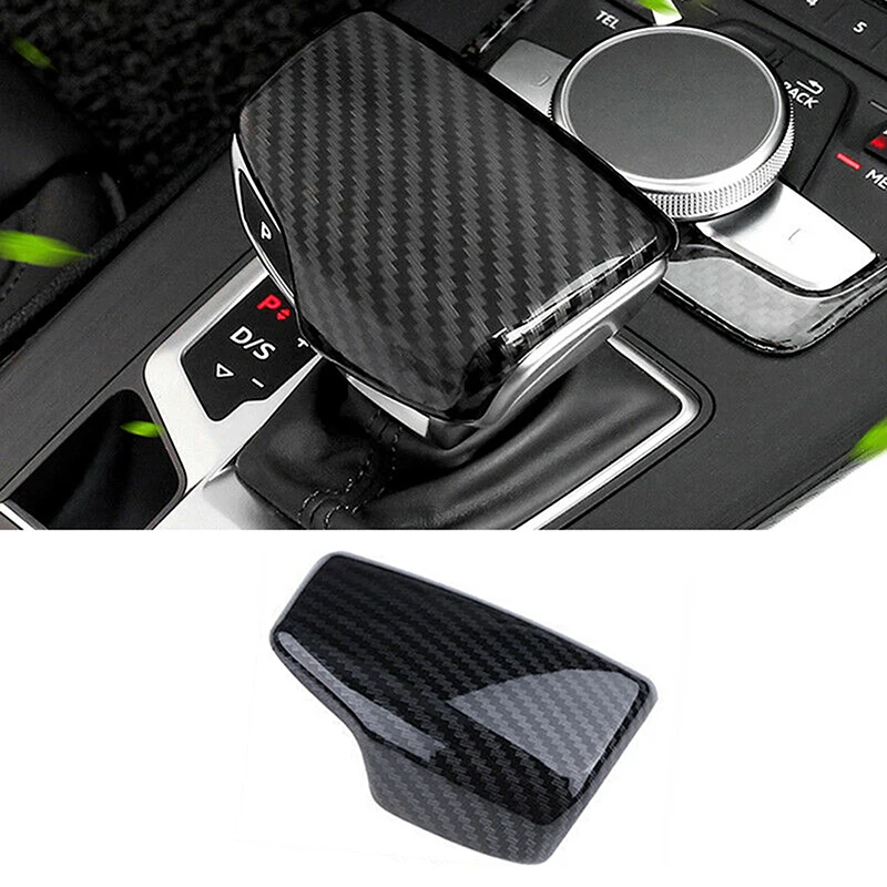 Car Gear Shift Knob Cover Trim Cap Accessories for Audi A4 A5 Q5 Q7 S4 S5 SQ5 2017 2018 2019 2020 2021 2022 Auto Interior Parts