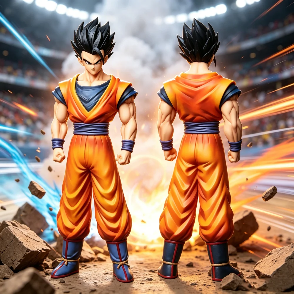 Dragon Ball Z Son Gohan ‌   Figurine mystère Gohan, figurine d'action 32 cm/12,6 pouces en PVC, statue mystique Gohan, modèle de collection, jouets, cadeaux
