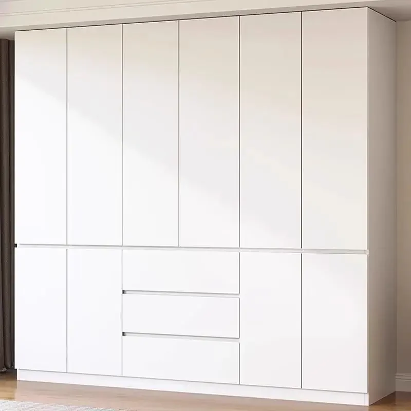 Nordic Quiet Wardrobes Drawers Aesthetic Large White Dressing Bedroom Wardrobes Girls Metal Guarda Roupas Bedroom Furniture