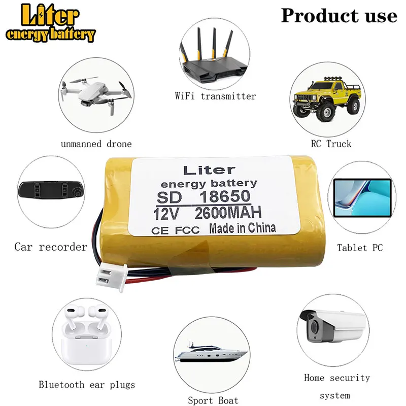 18650-3P1S 2600mah 12V polymer lithium battery - Special lithium battery for portable instruments and lamps