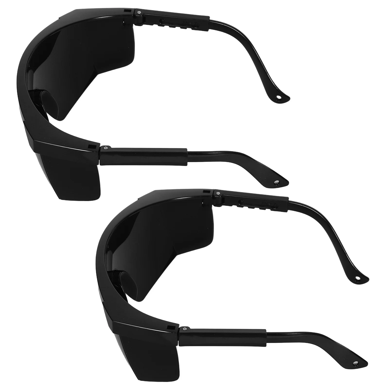 Occhiali da vista solari da 2 pezzi Occhiali protettivi con montatura nera Occhiali da sole sicuri Vestibilità comoda per parziale