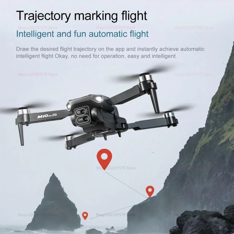 Nouveau Drone M10 moteur sans balais 8K caméra HD FPV télécommande UAV quadrirotor pour adultes professionnel quatre Rotors hélicoptère jouets