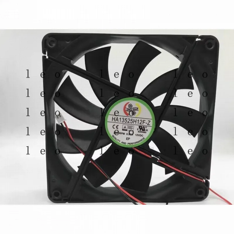 

BB 1 шт. HA13525H12F-Z 13525 DC12V 0.5A 13.5CM 2-контактный бесшумный вентилятор охлаждения