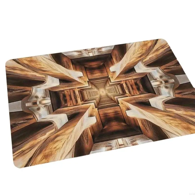 3D Optical Illusion Door Mat For Entrance Decors Absorbent Nonslip Floor Mat 0XXB