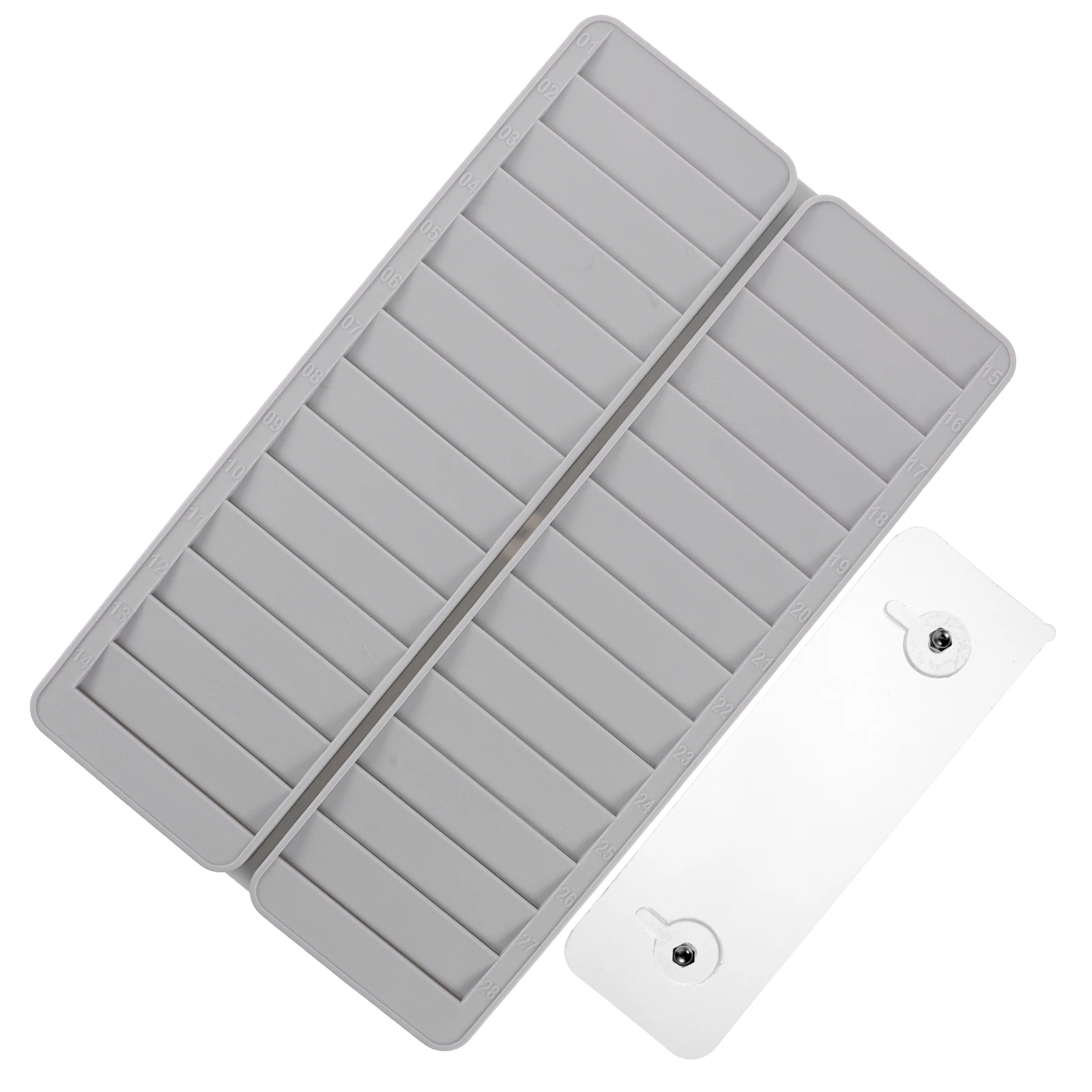 

28 Slots Attendance Cards Holder Holder Rack for Attendance Storage Lightweight Office School Supplies Plastic ID Slot Pocket