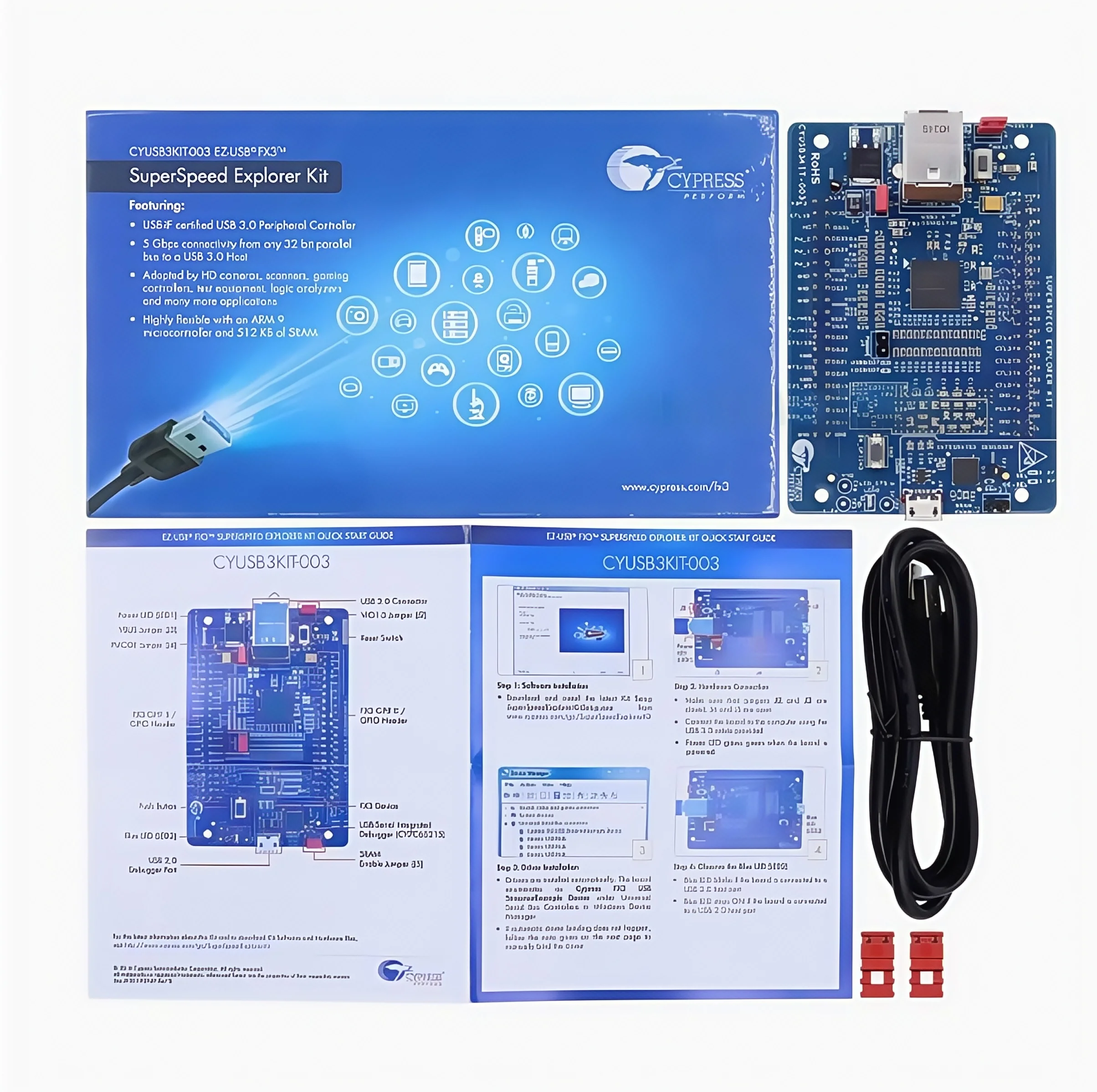 CYUSB3KIT-003 EZ-USB FX3 Kit High-Speed ​ ​ Werkzeug zum Schnittstellenentwicklungsboard